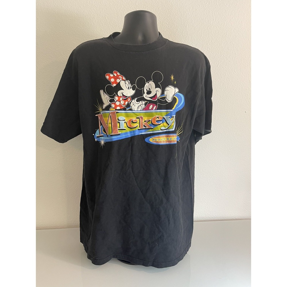 MICKEY UNLIMITED XL MICKEY AND MINNIE TSHIRT BLACK
